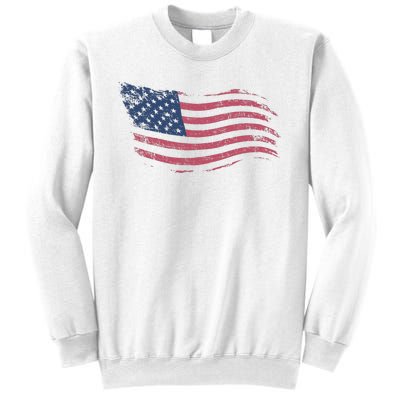 4th Of July Vintage USA Flag Sweatshirt