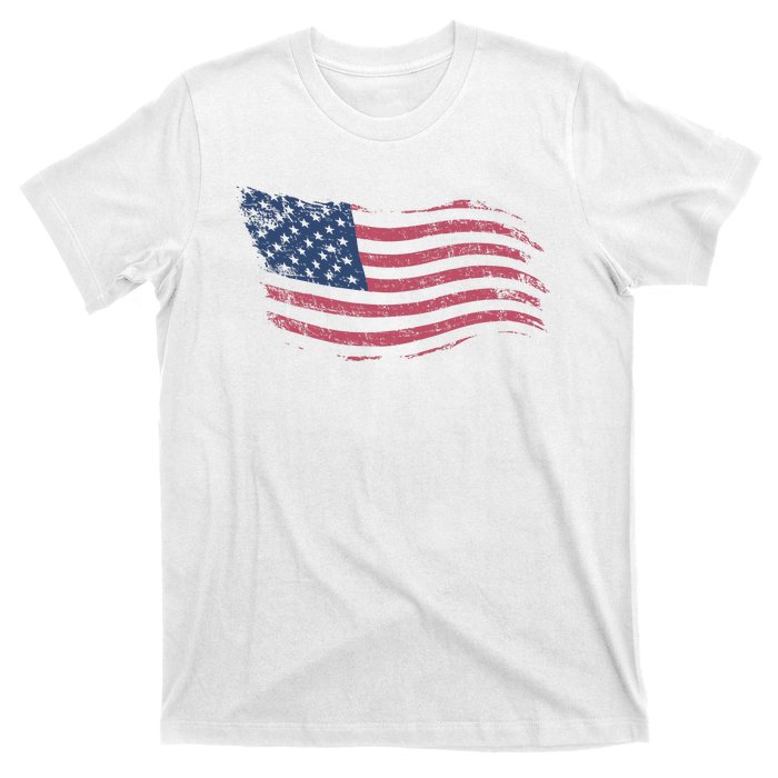 4th Of July Vintage USA Flag T-Shirt