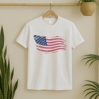4th Of July Vintage USA Flag T-Shirt