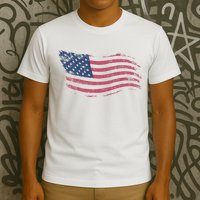 4th Of July Vintage USA Flag T-Shirt