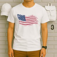 4th Of July Vintage USA Flag T-Shirt