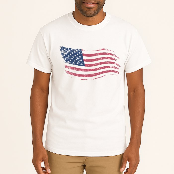 4th Of July Vintage USA Flag Tall T-Shirt