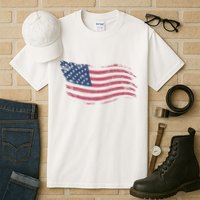 4th Of July Vintage USA Flag Tall T-Shirt