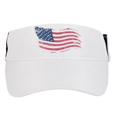 4th Of July Vintage USA Flag Adult Drive Performance Visor