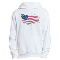 4th Of July Vintage USA Flag Urban Pullover Hoodie