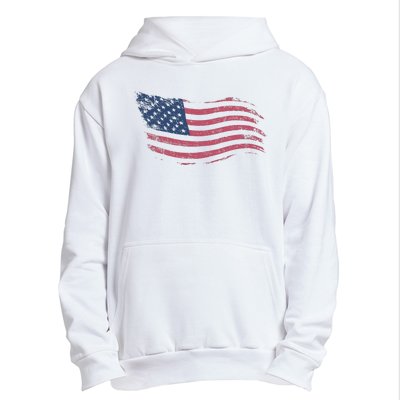 4th Of July Vintage USA Flag Urban Pullover Hoodie