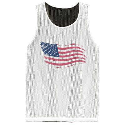 4th Of July Vintage USA Flag Mesh Reversible Basketball Jersey Tank