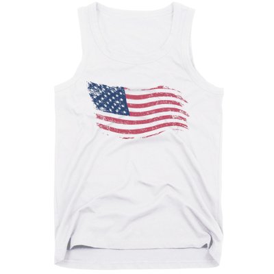 4th Of July Vintage USA Flag Tank Top