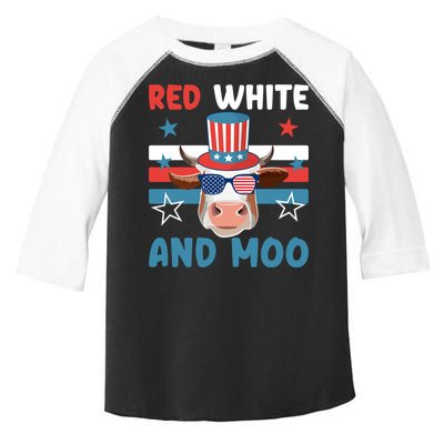 4th Of July Design Moorica Highland Cow Usa Patriotic Cow Gift Toddler Fine Jersey T-Shirt
