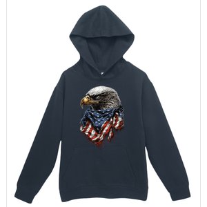 4th Of July Bald Eagle American US Flag Country 4th Of July Urban Pullover Hoodie