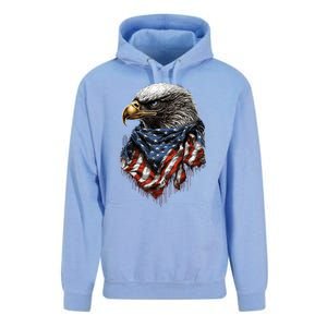 4th Of July Bald Eagle American US Flag Country 4th Of July Unisex Surf Hoodie