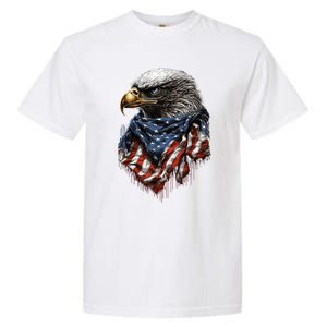 4th Of July Bald Eagle American US Flag Country 4th Of July Garment-Dyed Heavyweight T-Shirt