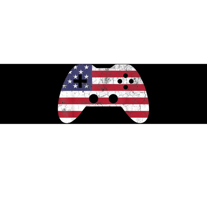 4th Of July Video Game Gamer Boy Men USA Bumper Sticker