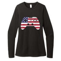 4th Of July Video Game Gamer Boy Men USA Womens CVC Long Sleeve Shirt