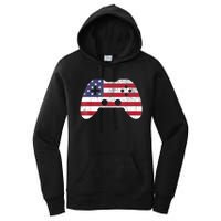 4th Of July Video Game Gamer Boy Men USA Women's Pullover Hoodie