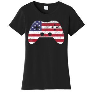 4th Of July Video Game Gamer Boy Men USA Women's T-Shirt