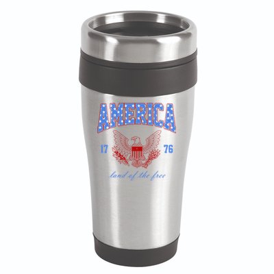 4th Of July Independence Day Land Of The Free 16oz Travel Tumbler