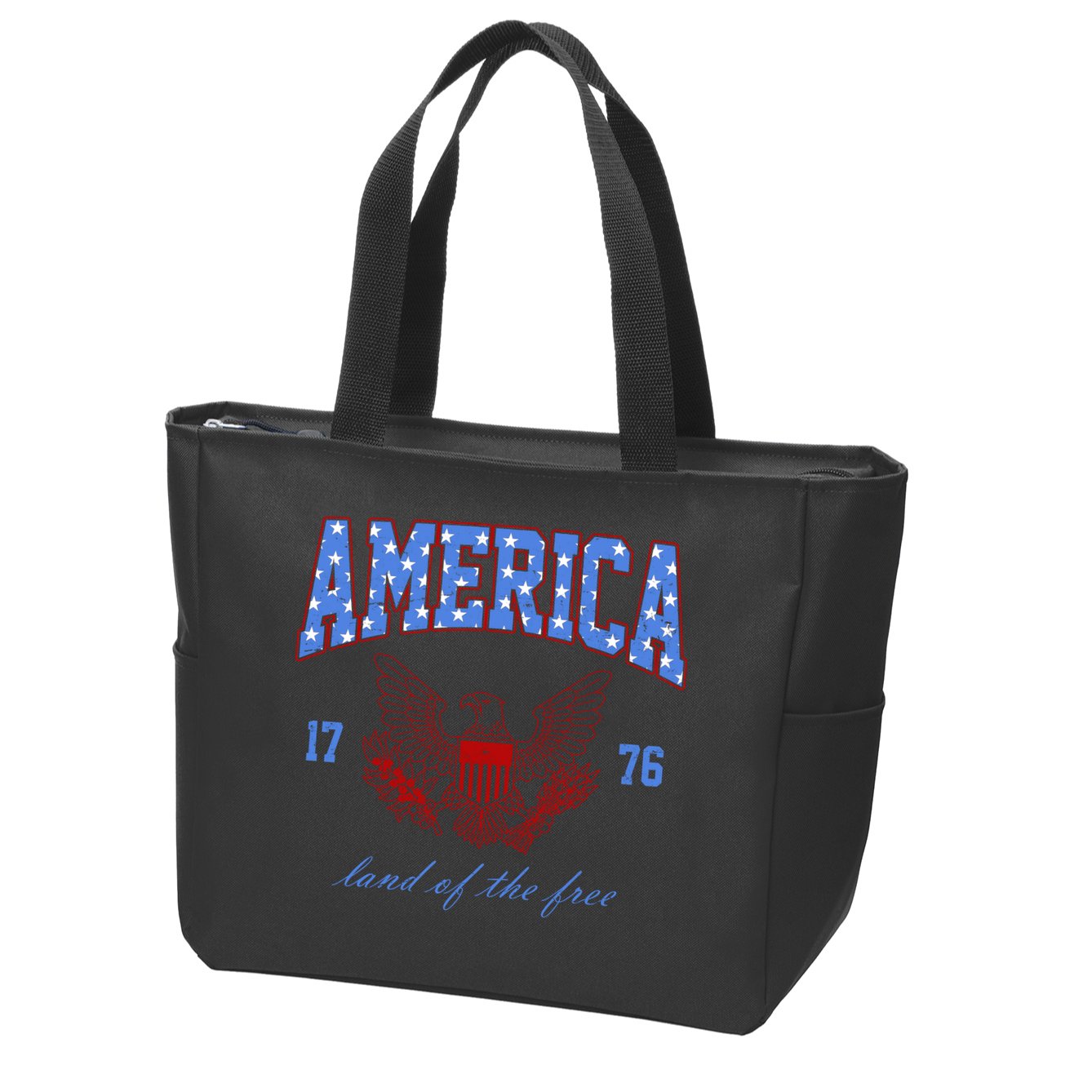 4th Of July Independence Day Land Of The Free Zip Tote Bag