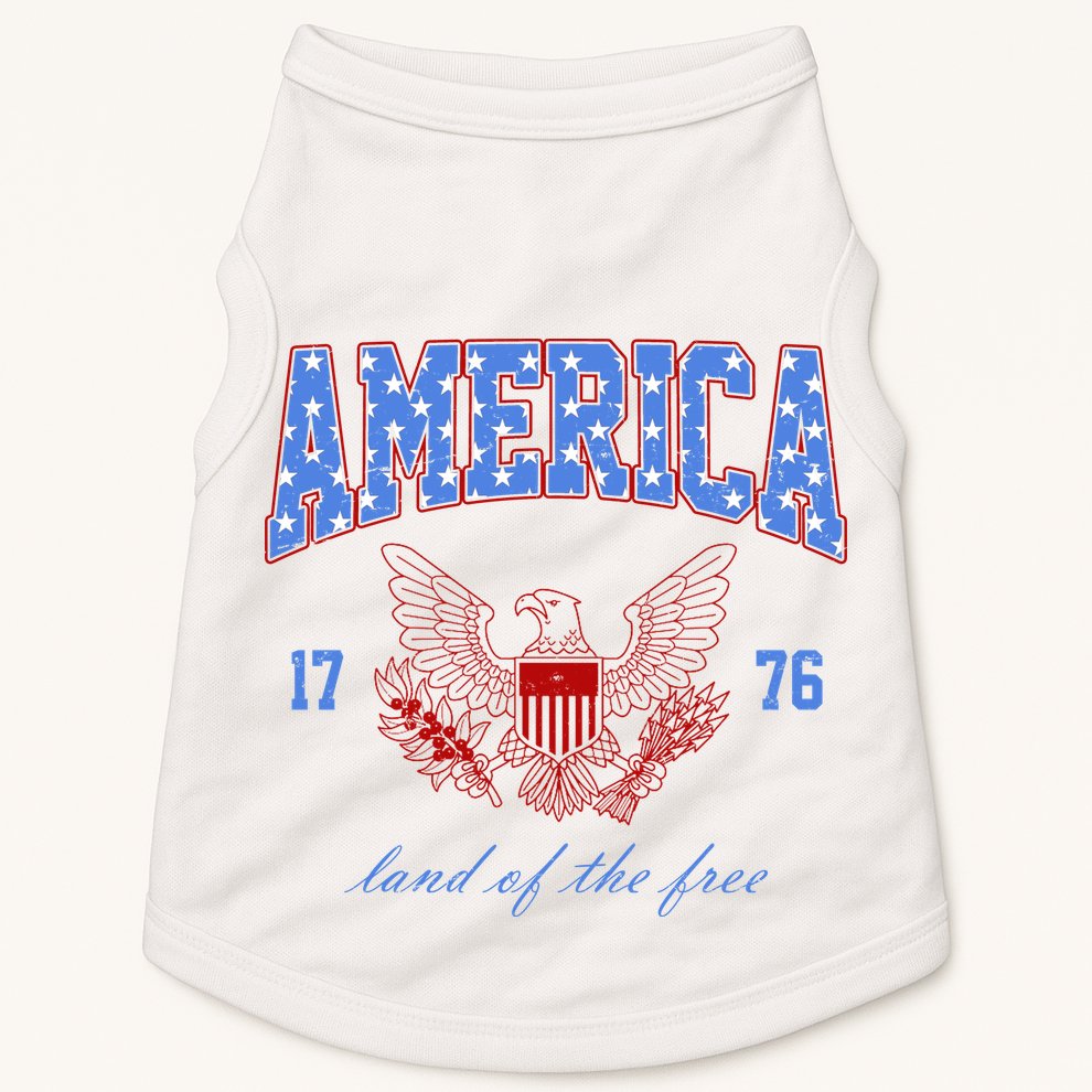 4th Of July Independence Day Land Of The Free Doggie Tank