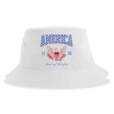4th Of July Independence Day Land Of The Free Sustainable Bucket Hat