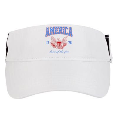 4th Of July Independence Day Land Of The Free Adult Drive Performance Visor