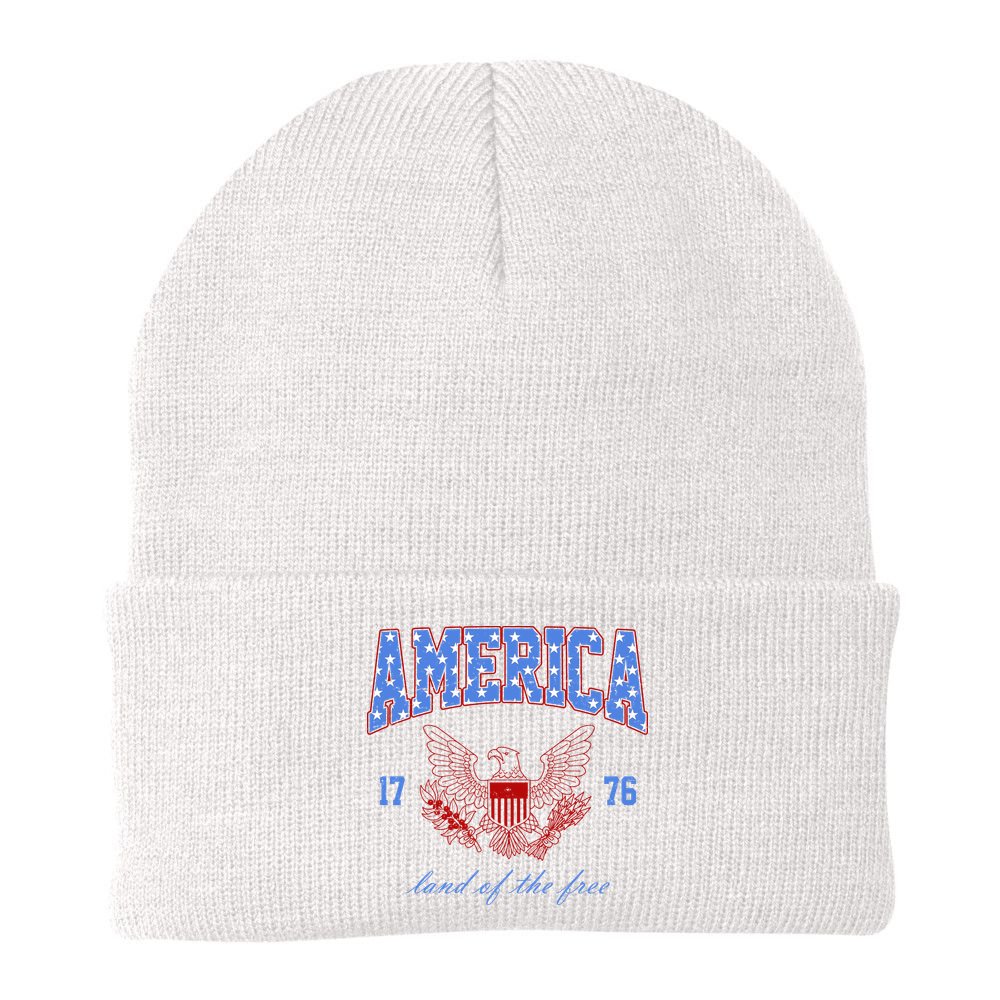 4th Of July Independence Day Land Of The Free Beanie