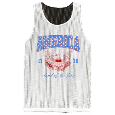 4th Of July Independence Day Land Of The Free Mesh Reversible Basketball Jersey Tank