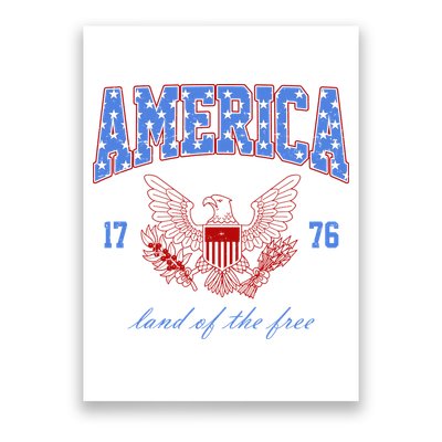 4th Of July Independence Day Land Of The Free Poster