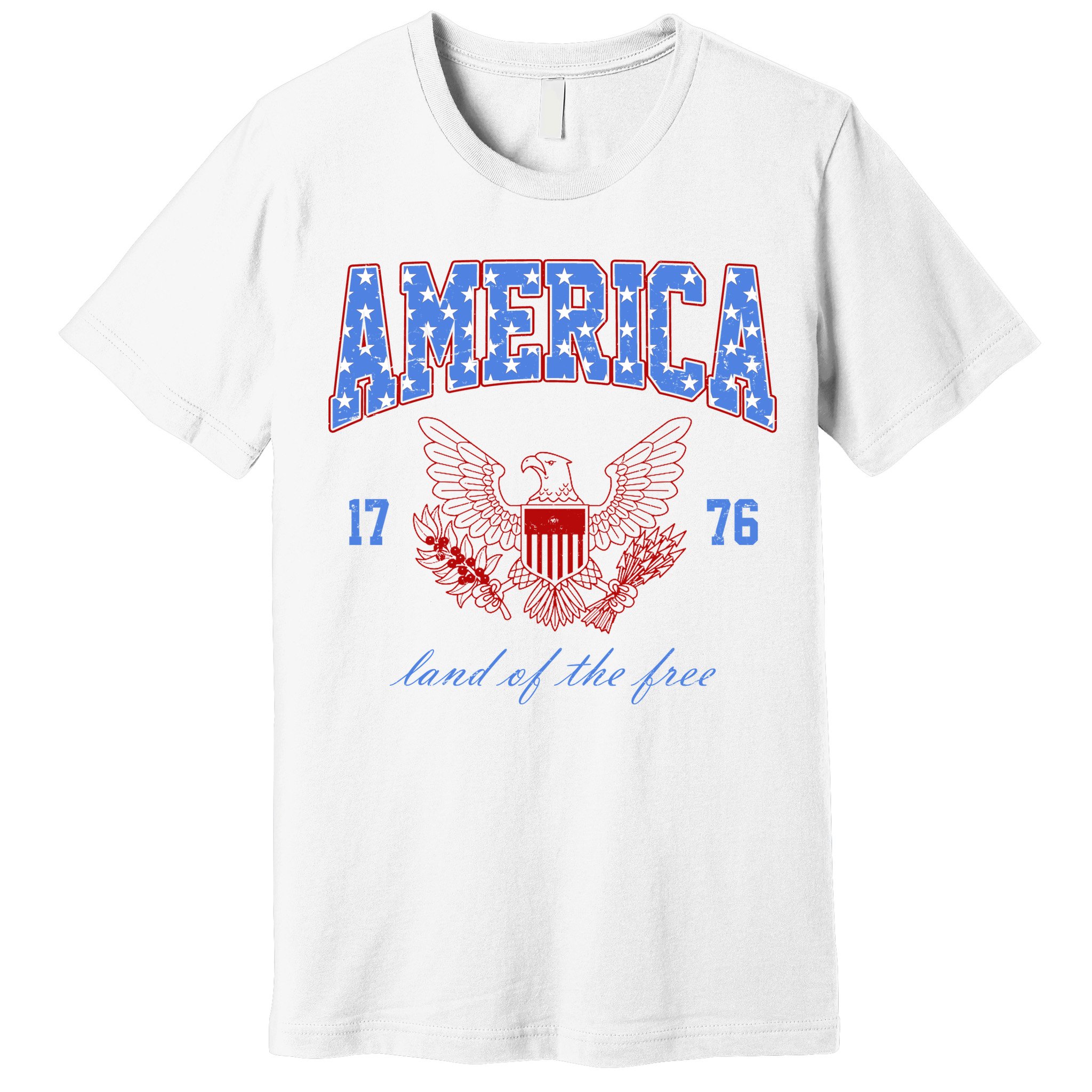 4th Of July Independence Day Land Of The Free Premium T-Shirt