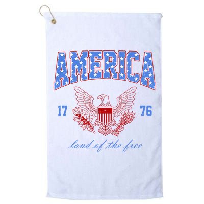 4th Of July Independence Day Land Of The Free Golf Towel