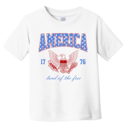 4th Of July Independence Day Land Of The Free Toddler T-Shirt