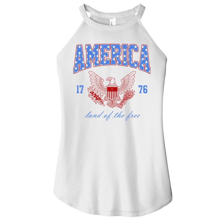4th Of July Independence Day Land Of The Free Women's Perfect Tri Rocker Tank
