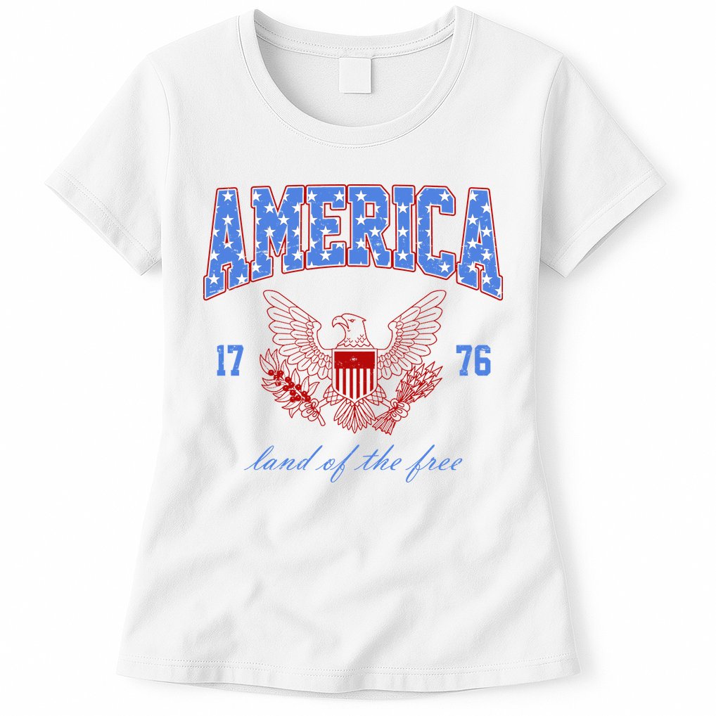 4th Of July Independence Day Land Of The Free Womens T-Shirt