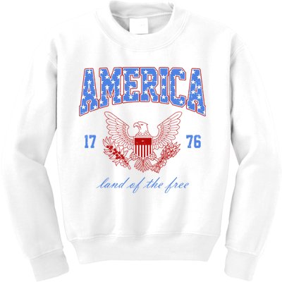 4th Of July Independence Day Land Of The Free Kids Sweatshirt