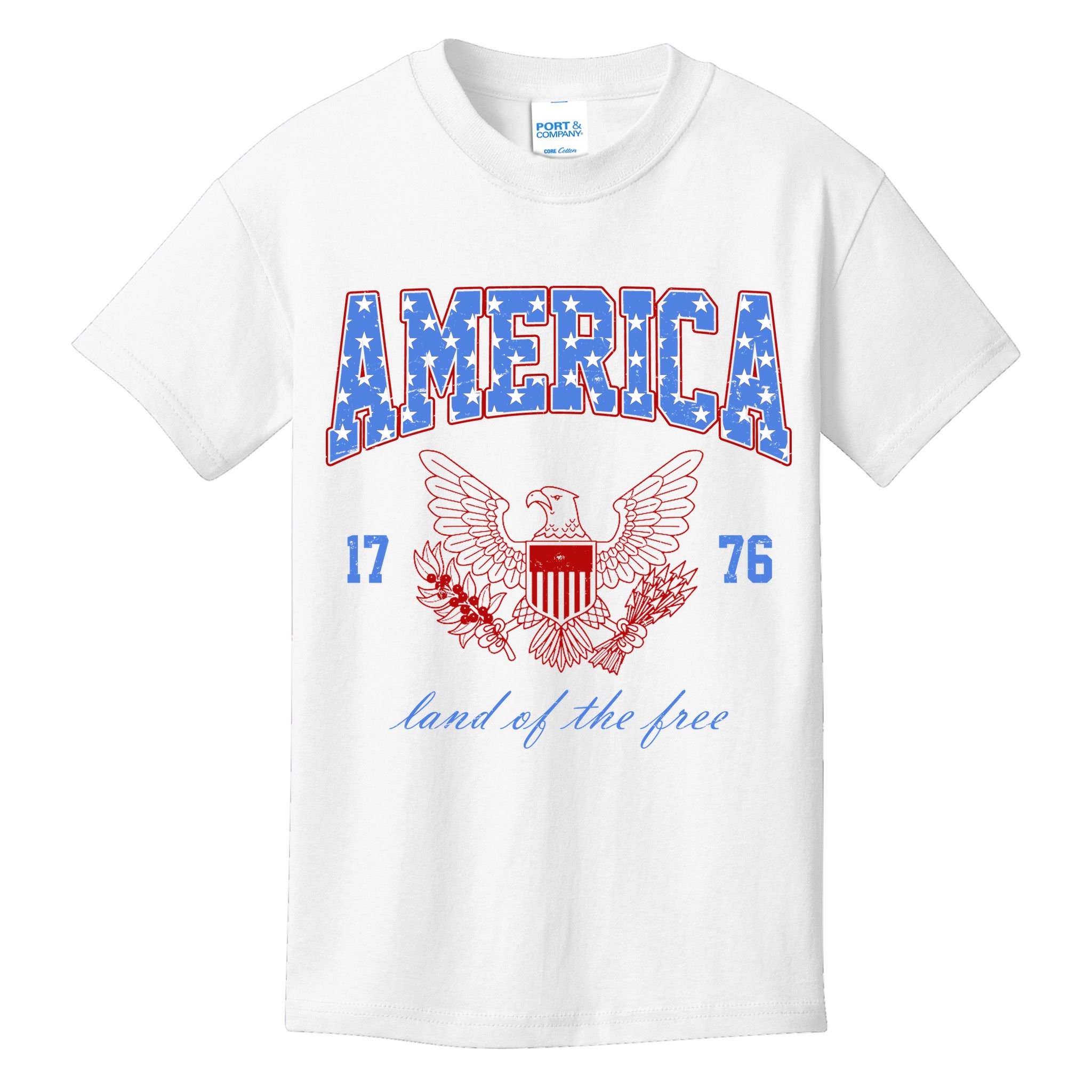 4th Of July Independence Day Land Of The Free Kids T-Shirt