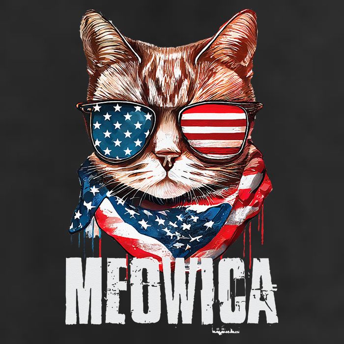 4th of July Meowica American Flag Cat Adult Drive Performance Visor