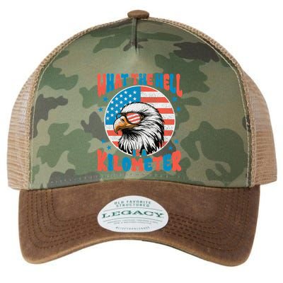 4th Of July What The Hell Is A Kilometer George Washington Legacy Tie Dye Trucker Hat