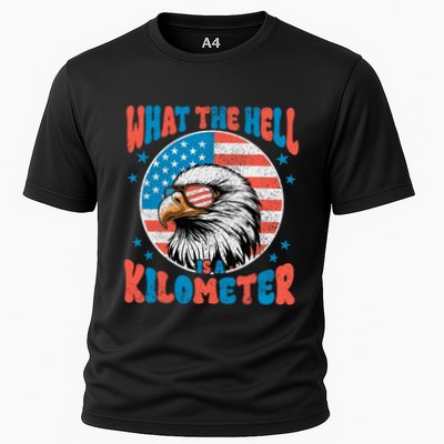 4th Of July What The Hell Is A Kilometer George Washington Performance Shirt