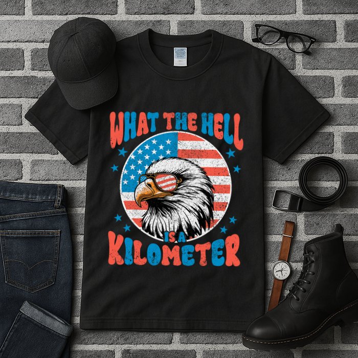 4th Of July What The Hell Is A Kilometer George Washington Tall T-Shirt