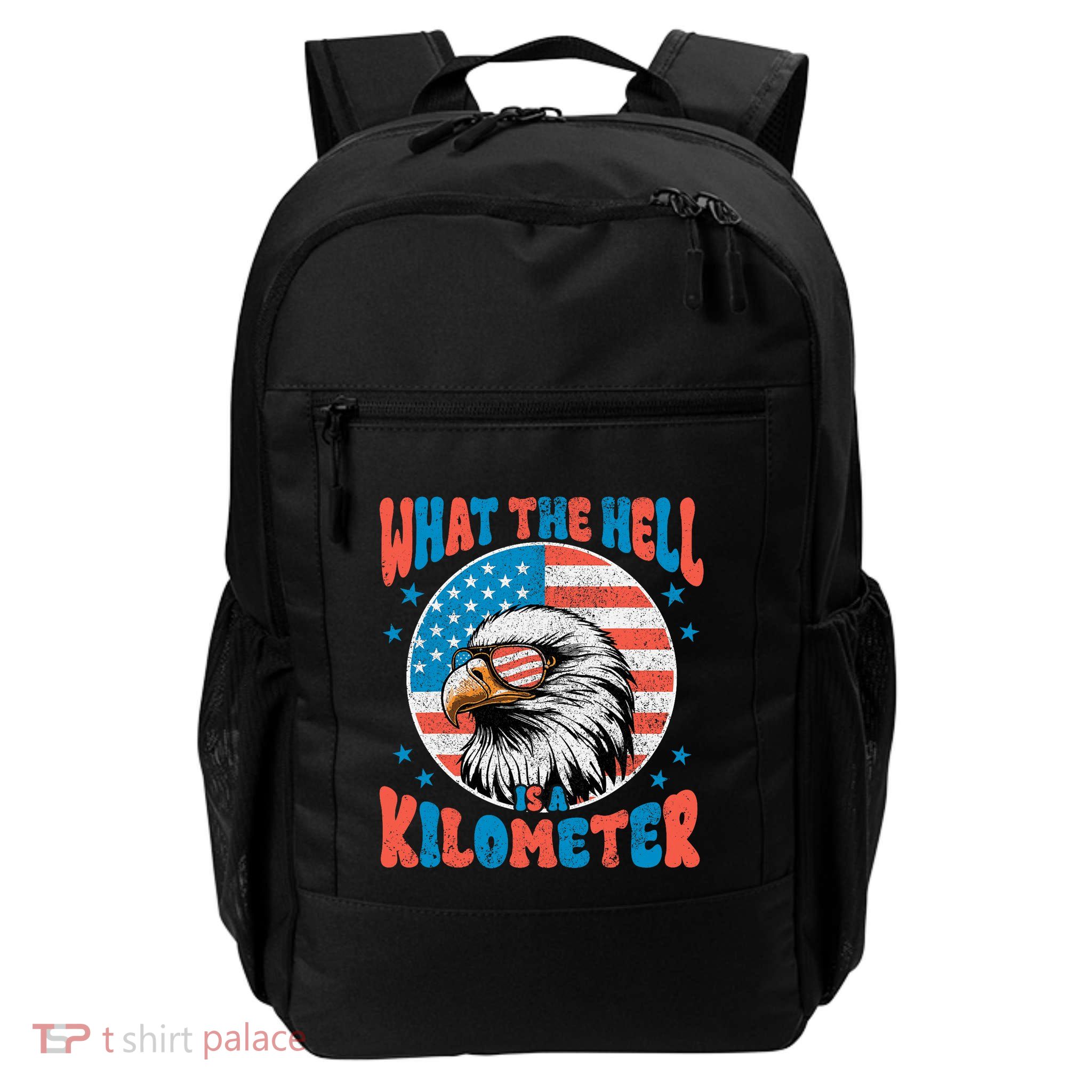 4th Of July What The Hell Is A Kilometer George Washington Backpack