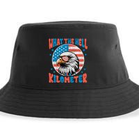 4th Of July What The Hell Is A Kilometer George Washington Sustainable Bucket Hat