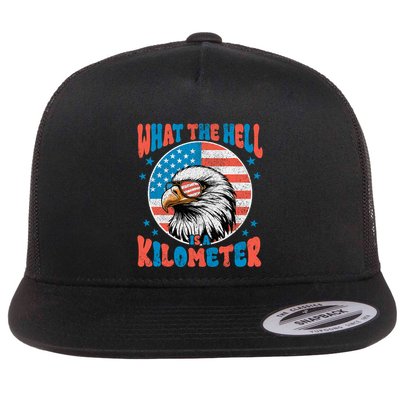 4th Of July What The Hell Is A Kilometer George Washington Flatbill Hat