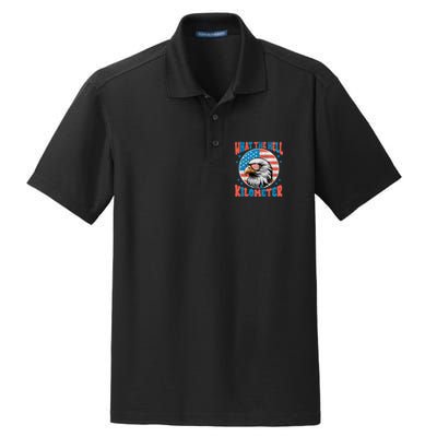 4th Of July What The Hell Is A Kilometer George Washington Dry Zone Grid Polo