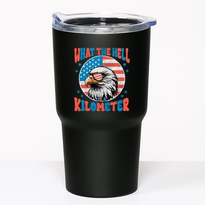 4th Of July What The Hell Is A Kilometer George Washington Tumbler