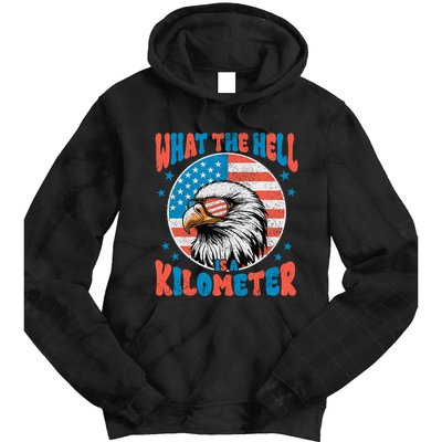 4th Of July What The Hell Is A Kilometer George Washington Tie Dye Hoodie