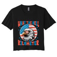 4th Of July What The Hell Is A Kilometer George Washington Crop Top