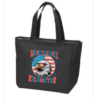 4th Of July What The Hell Is A Kilometer George Washington Zip Tote Bag