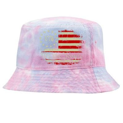 4th Of July We The People 1776 Usa Flag Tie-Dyed Bucket Hat