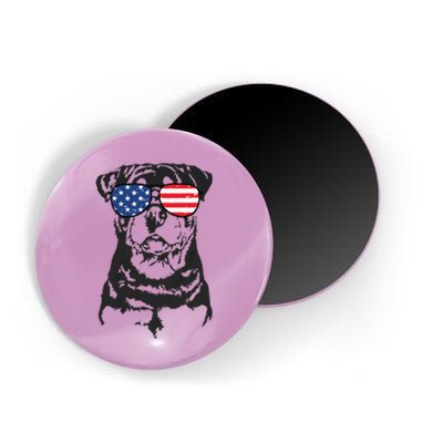 4th Of July Rottweiler Rottie Dog Patriotic USA Sunglasses Magnet