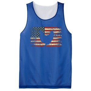 4th Of July Chicken Patriotic American Flag Mesh Reversible Basketball Jersey Tank